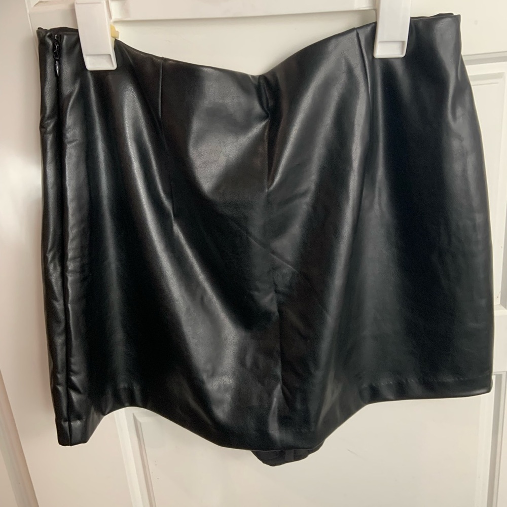 Abercrombie Vegan Leather Skort